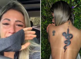 Influenciadora de 18 anos se arrepende por fazer tatuagem escondido da mãe: ‘Não foi o que pedi’