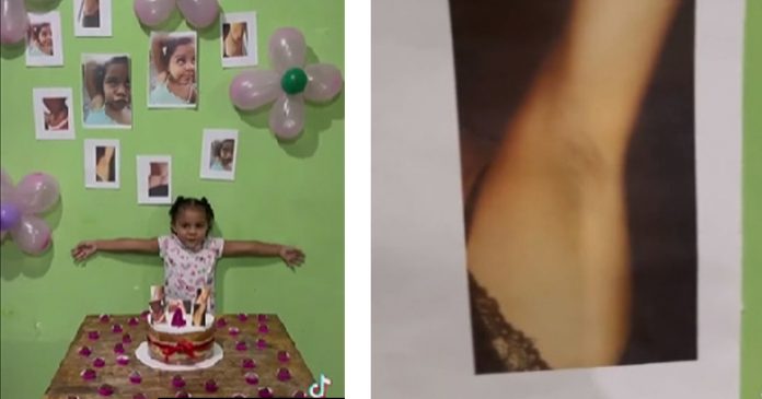 Garotinha pede festa de aniversário com tema “suvaco” e faz sucesso nas redes
