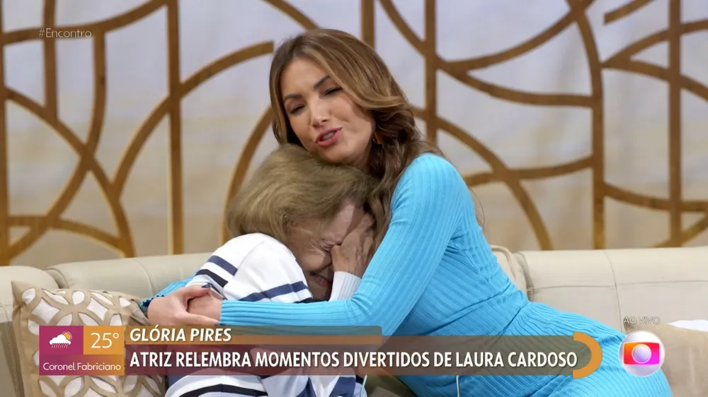asomadetodosafetos.com - Depois de homenagens, Laura Cardoso, de 95 anos, chora ao vivo e emociona Patrícia Poeta