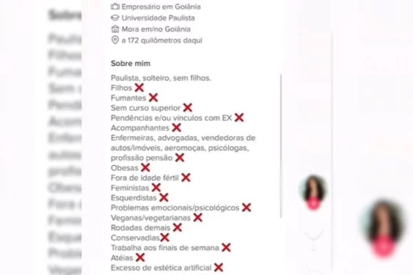 asomadetodosafetos.com - Empresário faz lista de exigências para conseguir namorada e vira piada
