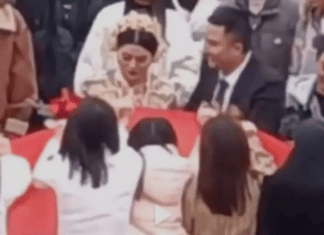 Ex-namoradas se juntam em protesto e invadem casamento de noivo ‘cafajeste’