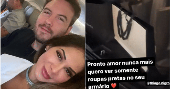 Maíra Cardi gera debate ao revelar que gastou R$ 25 mil em roupas novas para namorado, Thiago Nigro