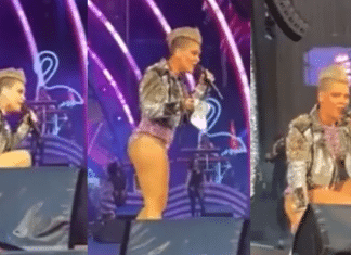 Fã joga cinzas no palco durante show da Pink e cantora fica sem reação: “Isso é sua mãe?”