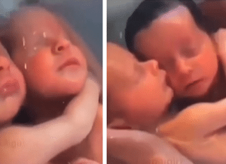 Vídeo emocionante mostra gêmeos abraçados que não percebem seu nascimento