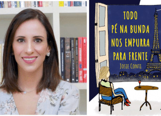 Fabiola Simões apresenta o livro “Quando um pé na bunda nos empurra para frente, de Josie Conti